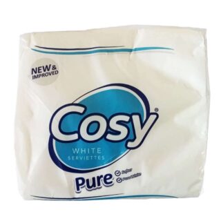 Cosy Pure White Serviettes 100 Sheets