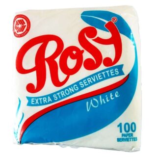 Rosy White Serviettes 100 Pieces