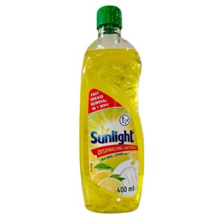 Sunlight Real Lemon Dish Washing Liquid 400ml