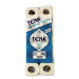 Tena White Toilet Paper 10 Rolls Pack