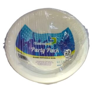Round Disposable Bowls - 25 Pack
