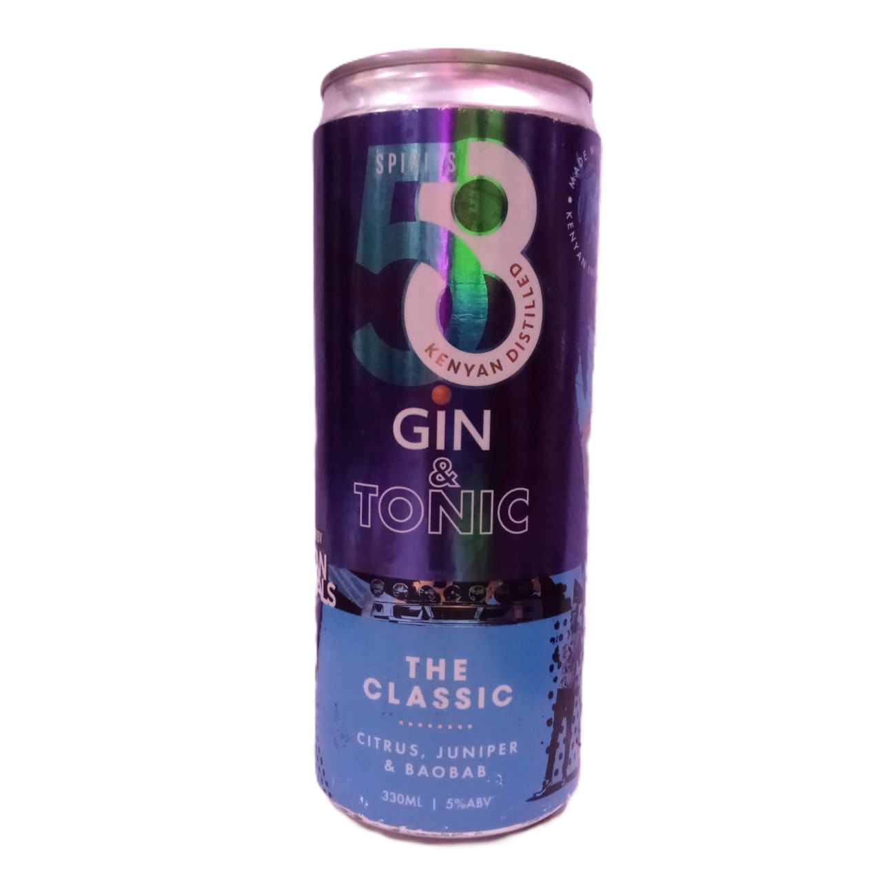 58 Classic Gin & Tonic – 330ml (5% ABV)