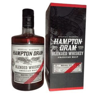Hampton Dram American Malt Blended Whiskey – 750ml (42.8% ABV)
