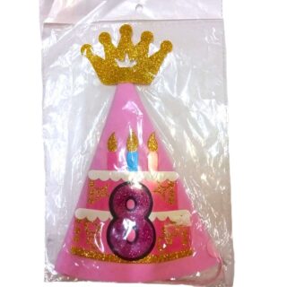 Happy Birthday Cap with Glitters for Children