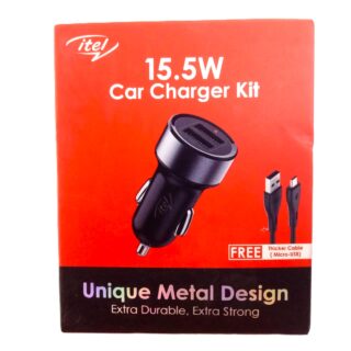 Itel 15.5watt Car Charger Kit