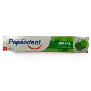 Pepsodent Herbal Fluoride Toothpaste – 150g (with Salt & Mint)