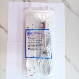 PowerKing 5-Way Power Extension – 3m Cable