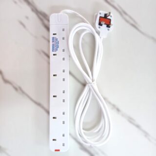 PowerKing 6-Way Power Extension – 3m Cable