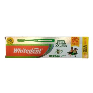 Whitedent Fluoride Toothpaste – 132g + Free Pen & Ruler