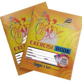 Superior A5 Square Line Exercise Book – 200 Pages