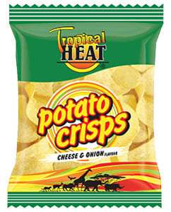 Tropical Heat Cheese & Onion Flavour Potato Crisps 50g