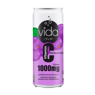 Vida Blackcurrant Sparkling Drink 325ml